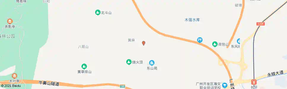 广州黄麻村经济合作社_公交站地图_广州公交_妙搜公交查询2025