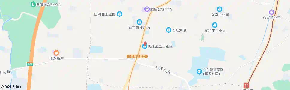 广州长湴工业街_公交站地图_广州公交_妙搜公交查询2025