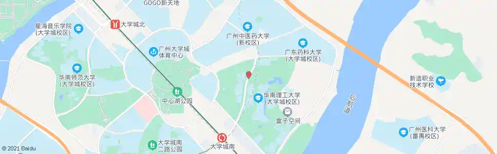 广州华工生活区_公交站地图_广州公交_妙搜公交查询2025