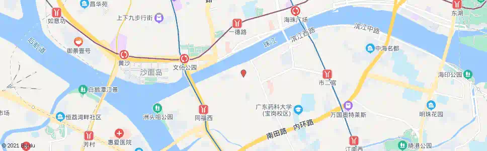 广州海幢寺_公交站地图_广州公交_妙搜公交查询2025