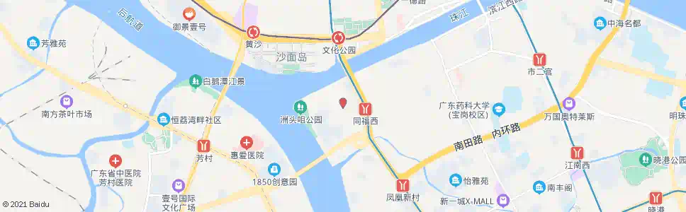 广州同福西路_公交站地图_广州公交_妙搜公交查询2025