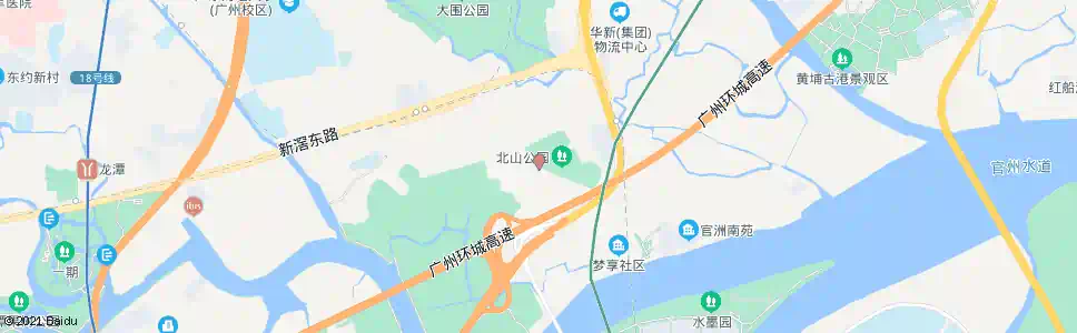 广州北山公园_公交站地图_广州公交_妙搜公交查询2025