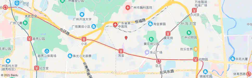 广州淘金北路_公交站地图_广州公交_妙搜公交查询2025