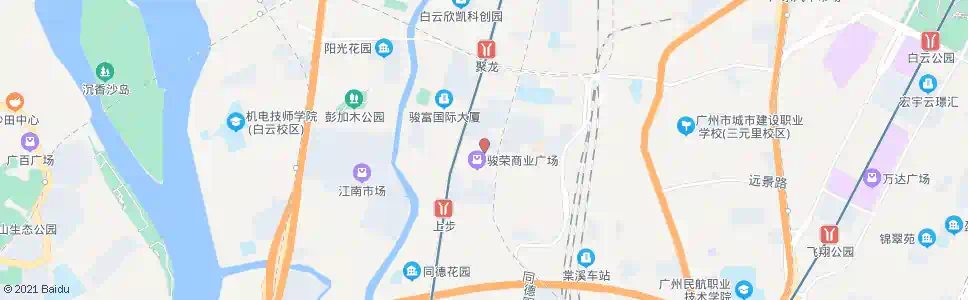 广州同德围上步村总站_公交站地图_广州公交_妙搜公交查询2025