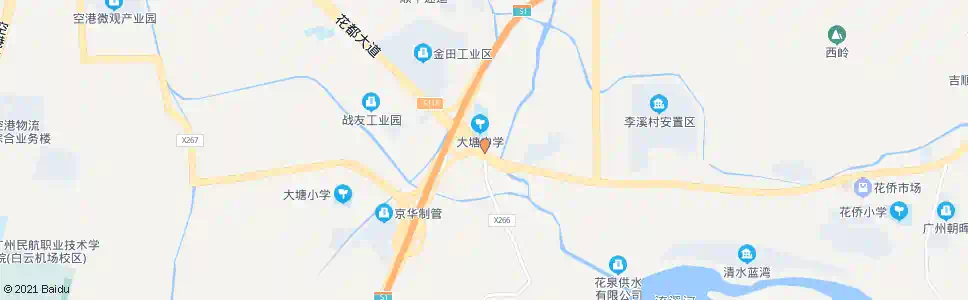 广州大塘中学_公交站地图_广州公交_妙搜公交查询2025