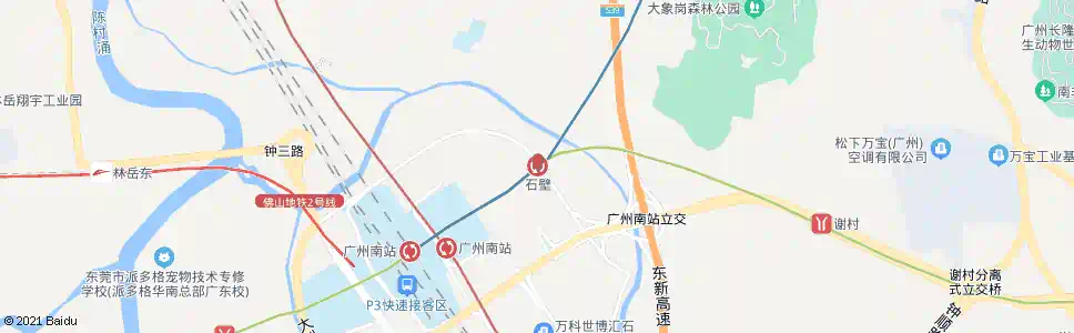 广州地铁石壁站_公交站地图_广州公交_妙搜公交查询2025