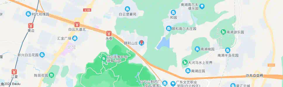 广州颐和山庄_公交站地图_广州公交_妙搜公交查询2025