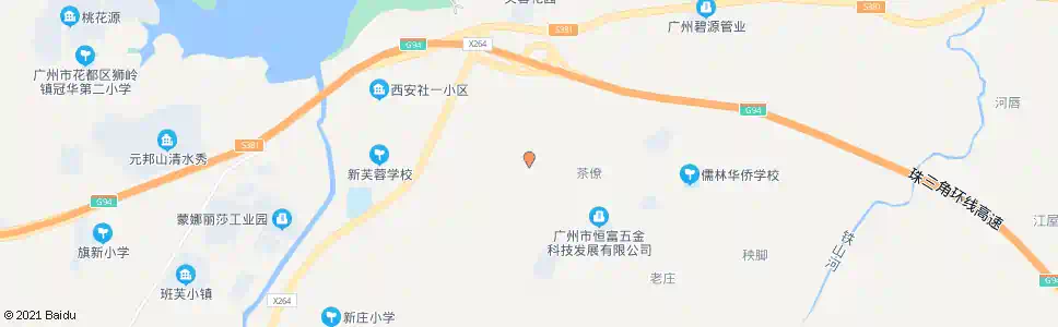 广州紫西村_公交站地图_广州公交_妙搜公交查询2025