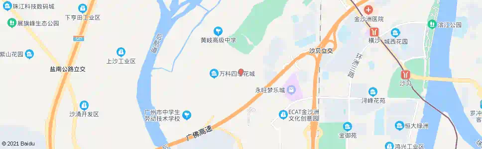 广州万科四季花城总站_公交站地图_广州公交_妙搜公交查询2025