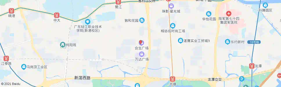 广州园艺场1_公交站地图_广州公交_妙搜公交查询2025