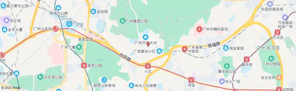 广州旗峰小学_公交站地图_广州公交_妙搜公交查询2025