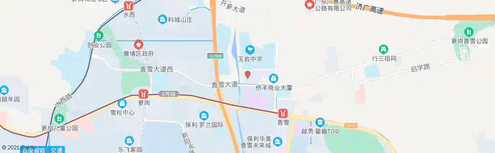 广州香雪公寓_公交站地图_广州公交_妙搜公交查询2025