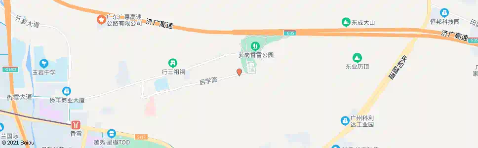 广州启学路(玉岩路路口)_公交站地图_广州公交_妙搜公交查询2025