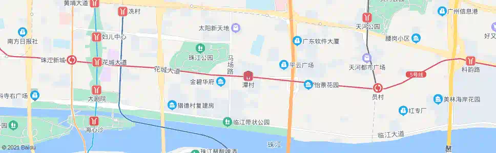 广州潭村站_公交站地图_广州公交_妙搜公交查询2025