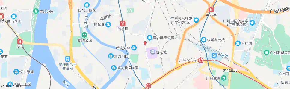 广州西湾路(唐宁花园)_公交站地图_广州公交_妙搜公交查询2025