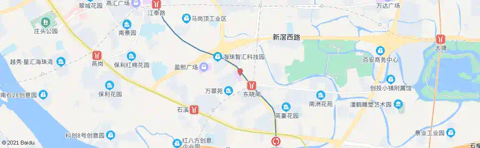 广州晓港湾_公交站地图_广州公交_妙搜公交查询2025