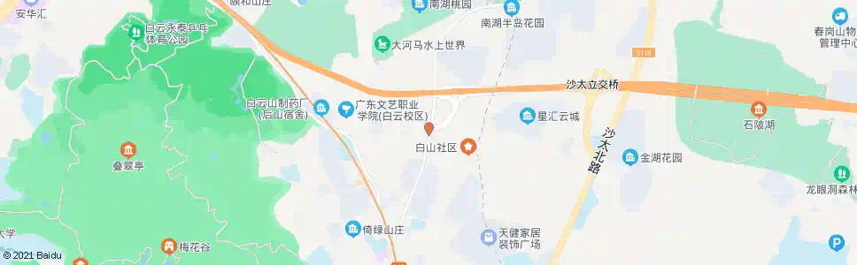广州同和榕树头_公交站地图_广州公交_妙搜公交查询2025