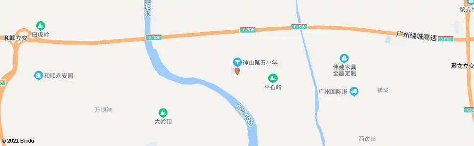 广州杨山村委_公交站地图_广州公交_妙搜公交查询2025