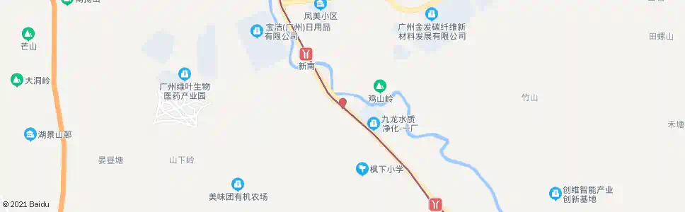 广州蟹庄村口_公交站地图_广州公交_妙搜公交查询2025