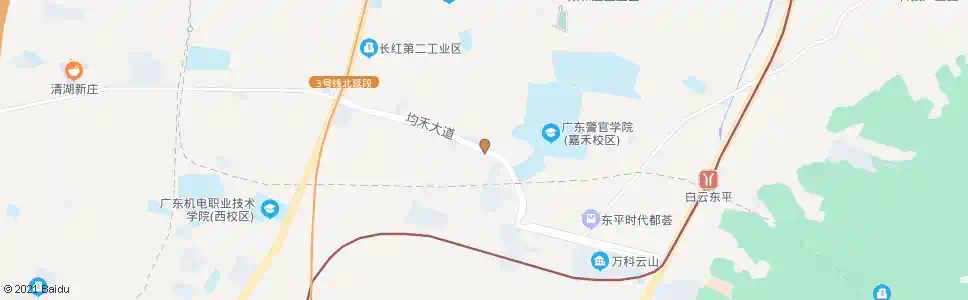 广州武警广州指挥学院正门_公交站地图_广州公交_妙搜公交查询2025