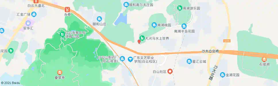 广州南湖总站(大河马水上世界)_公交站地图_广州公交_妙搜公交查询2025
