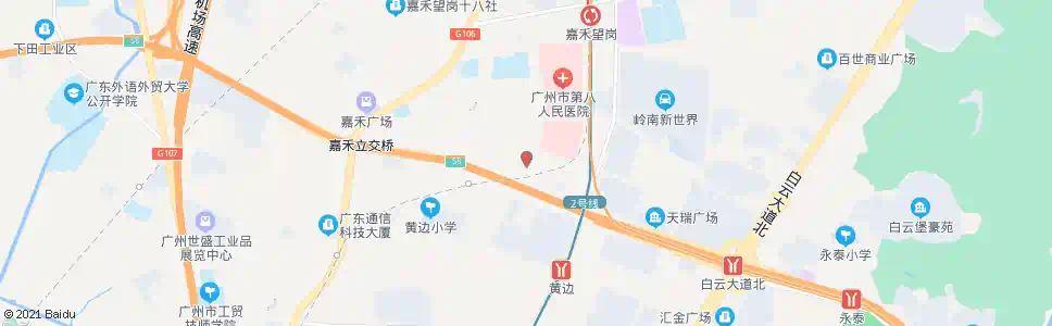 广州机场西路尖彭路口_公交站地图_广州公交_妙搜公交查询2025