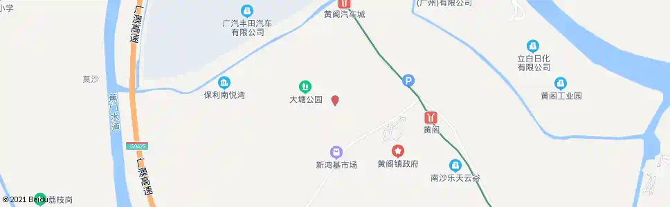 广州黄阁医院_公交站地图_广州公交_妙搜公交查询2025