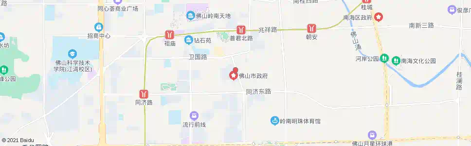 广州三山立交_公交站地图_广州公交_妙搜公交查询2025