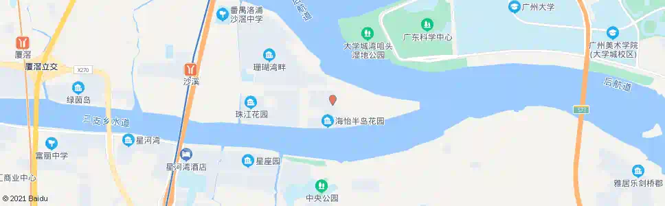 广州星河湾半岛_公交站地图_广州公交_妙搜公交查询2025