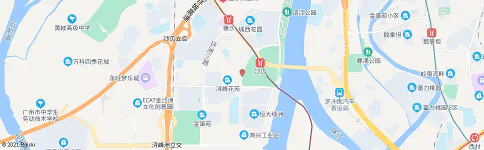广州环洲二路北_公交站地图_广州公交_妙搜公交查询2025