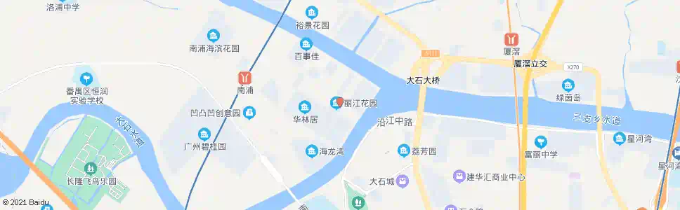 广州丽江花园总站_公交站地图_广州公交_妙搜公交查询2025