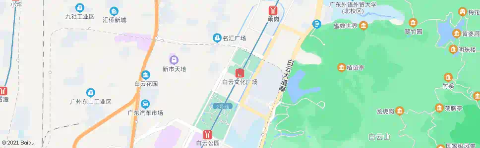 广州白云文化广场总站_公交站地图_广州公交_妙搜公交查询2025