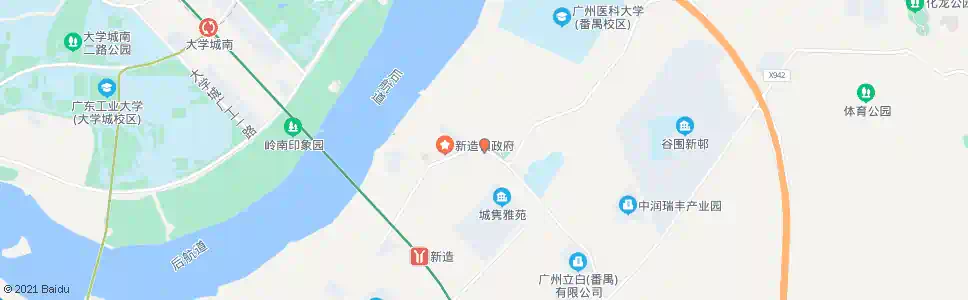 广州新造公园_公交站地图_广州公交_妙搜公交查询2025