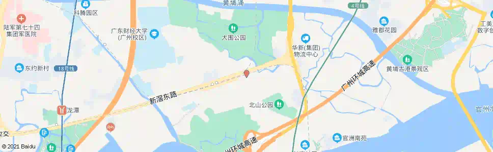 广州北山村总站(新滘东路)_公交站地图_广州公交_妙搜公交查询2025