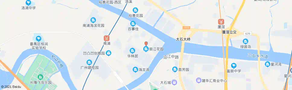 广州丽江花园_公交站地图_广州公交_妙搜公交查询2025