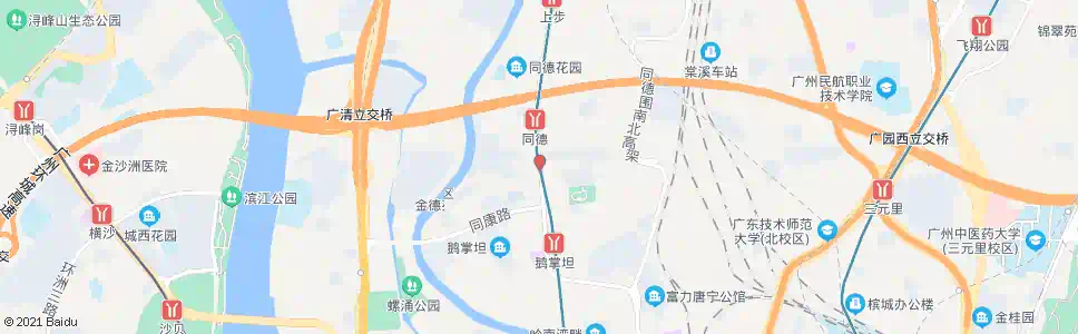 广州同德乡_公交站地图_广州公交_妙搜公交查询2025