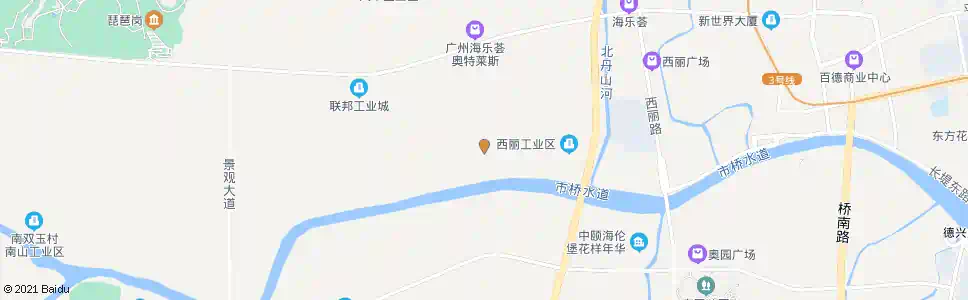 广州北海村总站_公交站地图_广州公交_妙搜公交查询2025