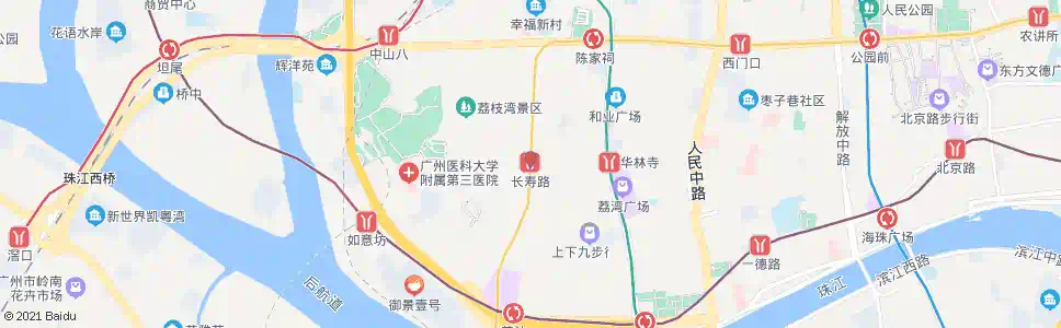广州长寿路站_公交站地图_广州公交_妙搜公交查询2025