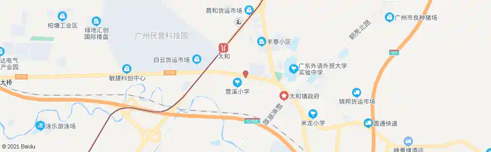 广州太营路_公交站地图_广州公交_妙搜公交查询2025