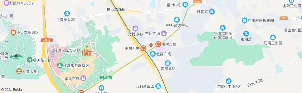 广州万博站_公交站地图_广州公交_妙搜公交查询2025