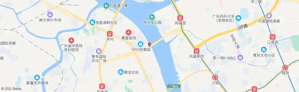 广州芳村码头总站_公交站地图_广州公交_妙搜公交查询2025