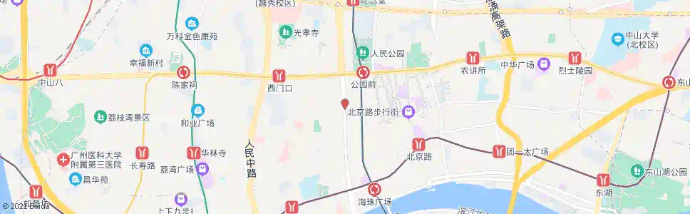 广州解放中路_公交站地图_广州公交_妙搜公交查询2025