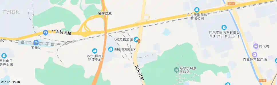 广州笔村立交南_公交站地图_广州公交_妙搜公交查询2025