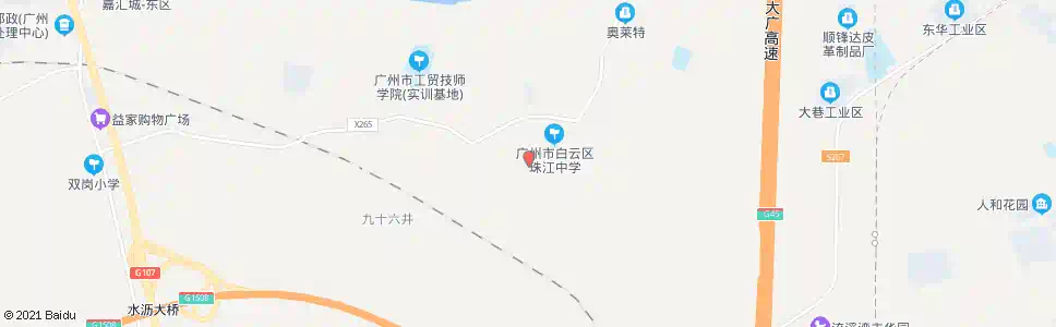 广州长岗村_公交站地图_广州公交_妙搜公交查询2025