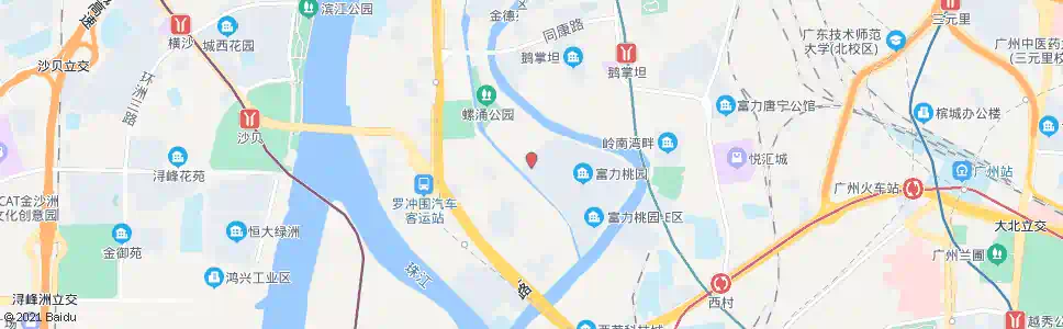 广州富园路_公交站地图_广州公交_妙搜公交查询2025