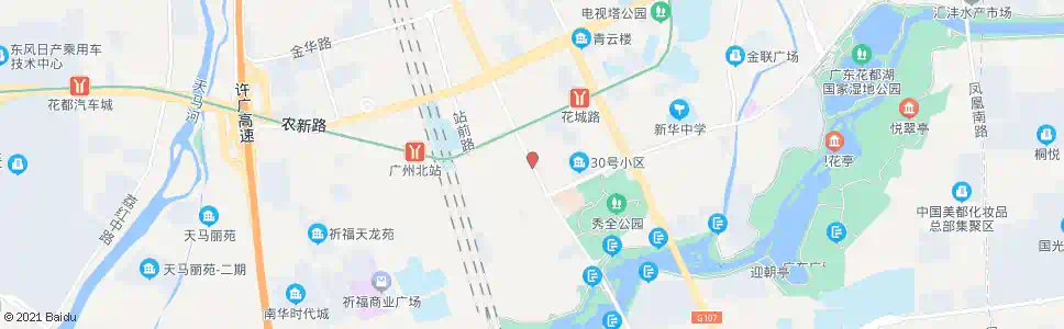 广州新华市场_公交站地图_广州公交_妙搜公交查询2025