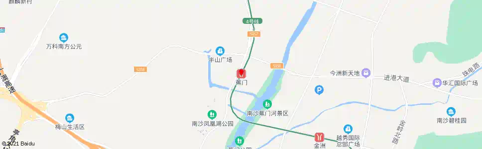 广州蕉门地铁站_公交站地图_广州公交_妙搜公交查询2025