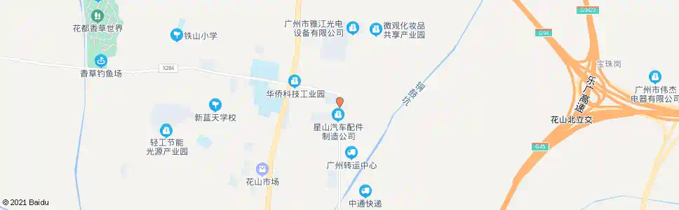 广州华辉路东_公交站地图_广州公交_妙搜公交查询2025