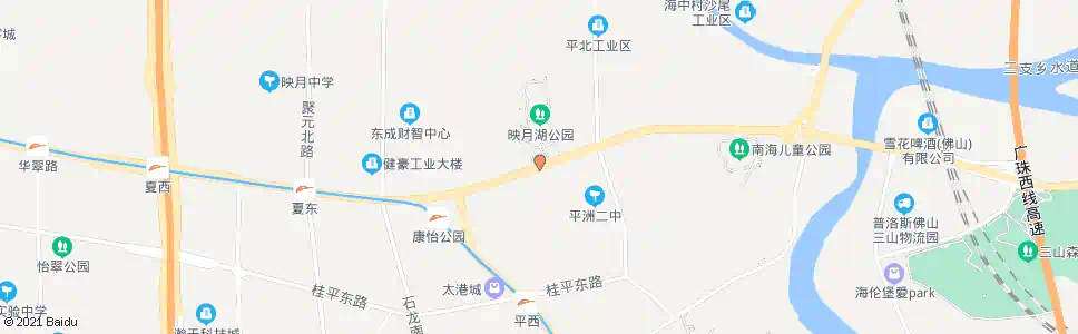广州桂城街道办事处(富景花园)_公交站地图_广州公交_妙搜公交查询2025