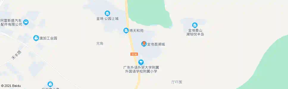 广州金地荔湖城_公交站地图_广州公交_妙搜公交查询2025